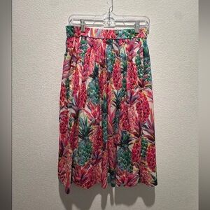 J Crew Pineapple Print Skirt